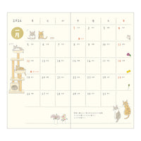 2026 Midori Pocket Diary | Slim Cat